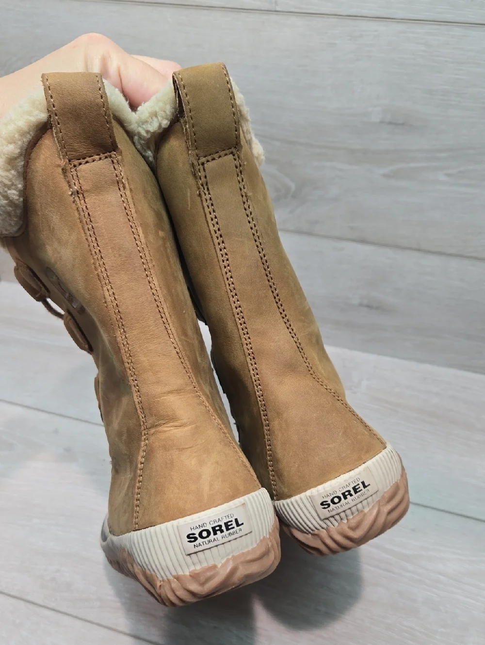 NWOB Sorel Women’s Waterproof Tall Duck Leather Winter Boots Shoes Sz 9